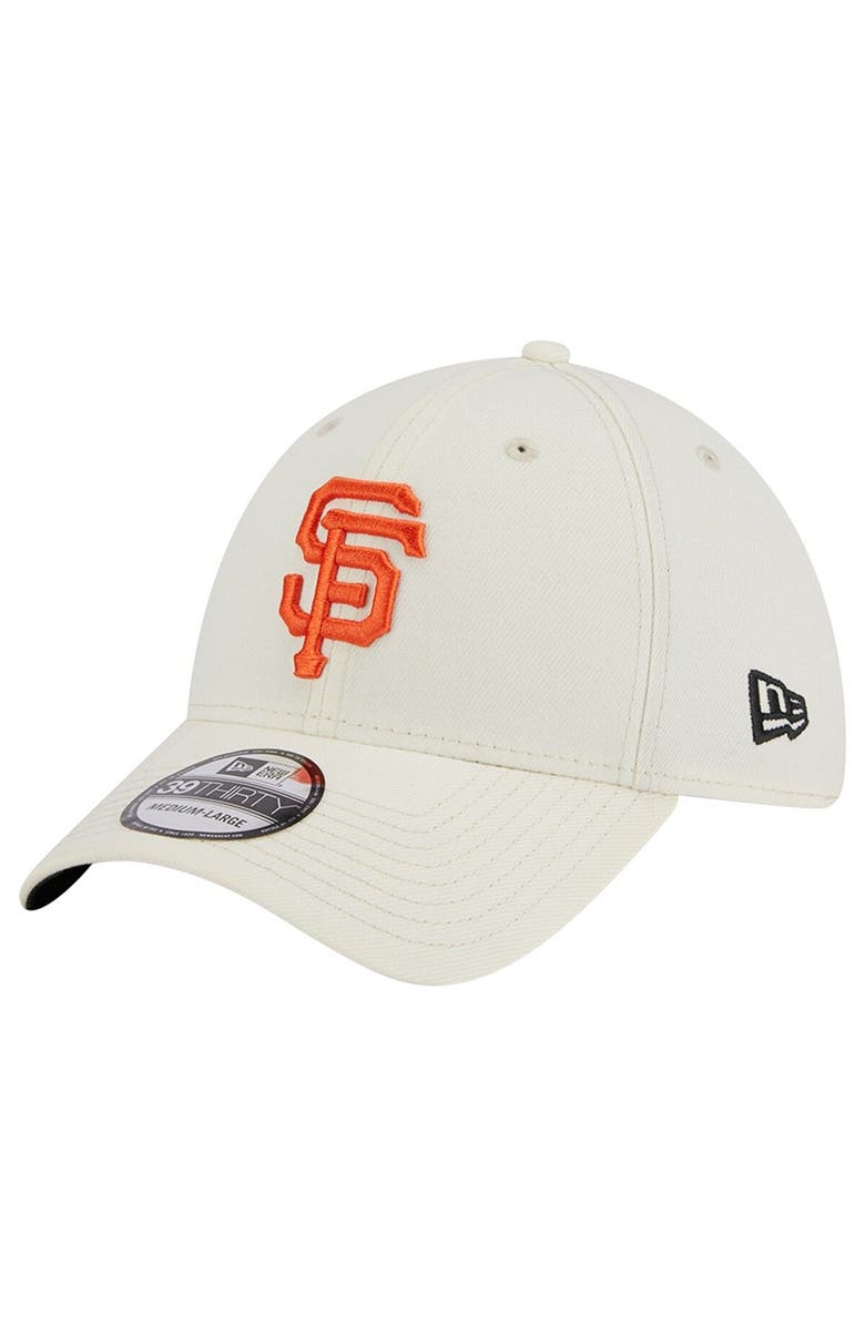New Era Men's New Era Cream San Francisco Giants Chrome Team Classic 39THIRTY Flex Hat, Main, color, 