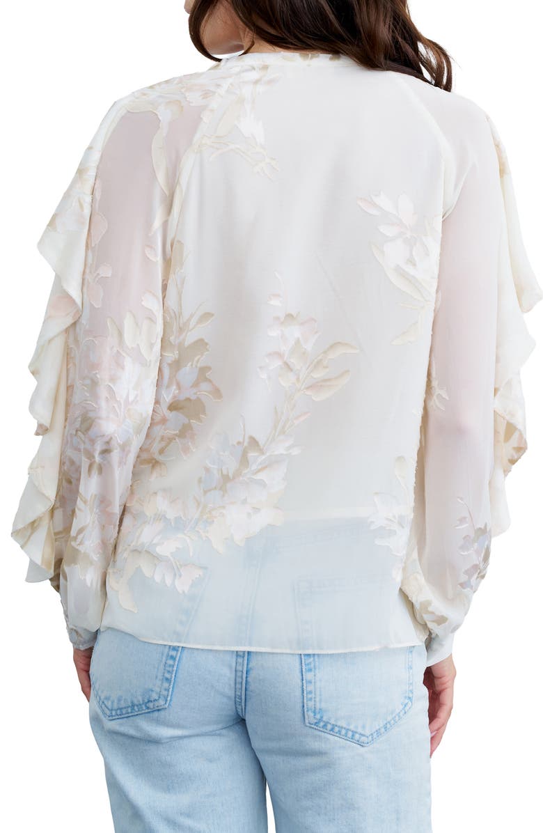 CIEBON Rosa Ruffle Top, Alternate, color, Cream