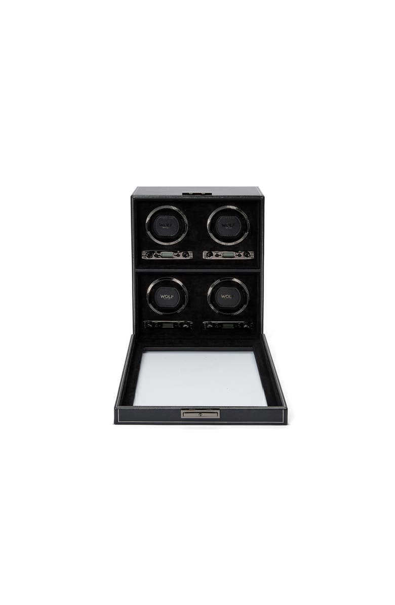 WOLF British Racing 4 Piece Winder, Alternate, color, Black