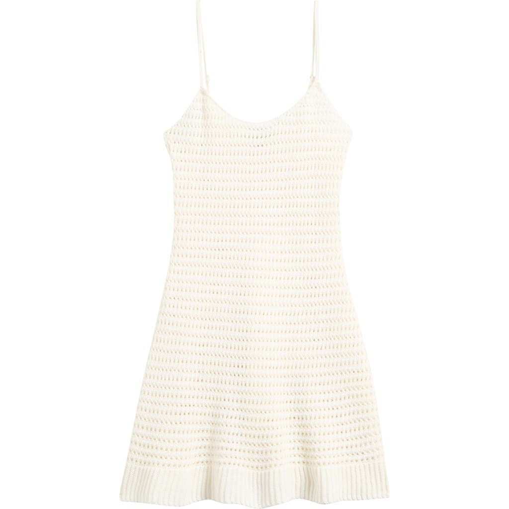 Pacsun Oasis Open Stitch Minidress In White