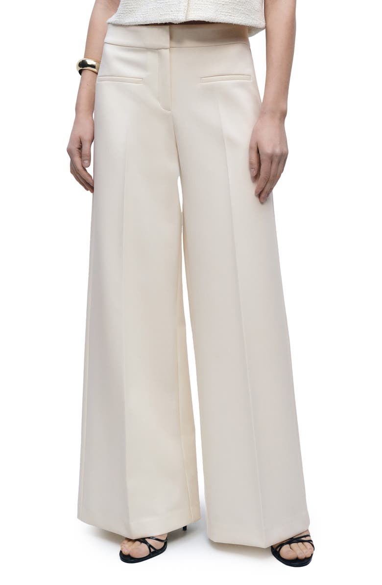 MANGO Wide Leg Suit Pants, Main, color, 