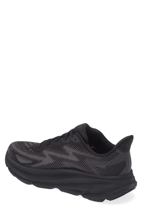 Hoka Clifton 9 Running Shoe In Black