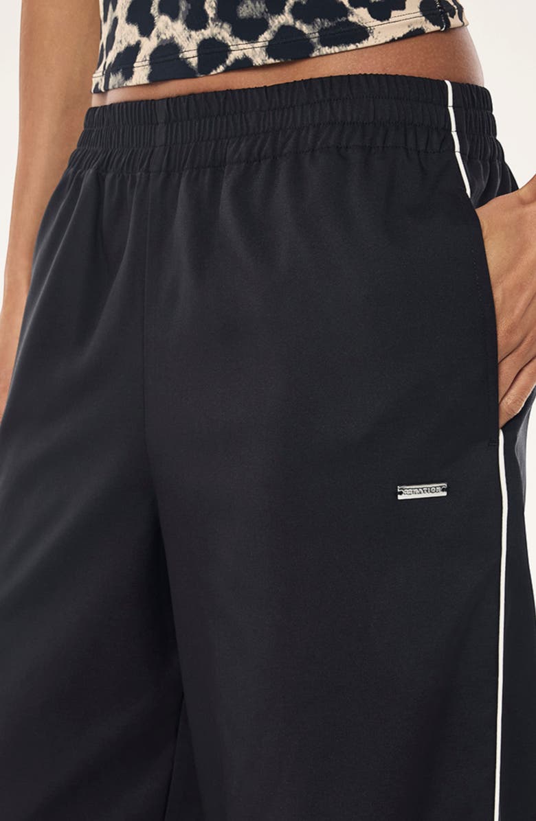 P.E Nation Paradiso Wide Leg Performance Pants, Alternate, color, Black