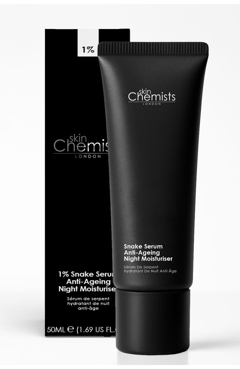 SKINCHEMISTS Snake Serum Anti-Ageing Night Moisturiser 50ml, Alternate, color, White