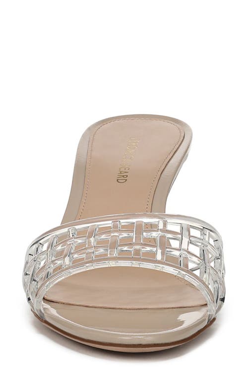 Veronica Beard Tia Jelly Slide Stiletto Sandals In Clear/sand