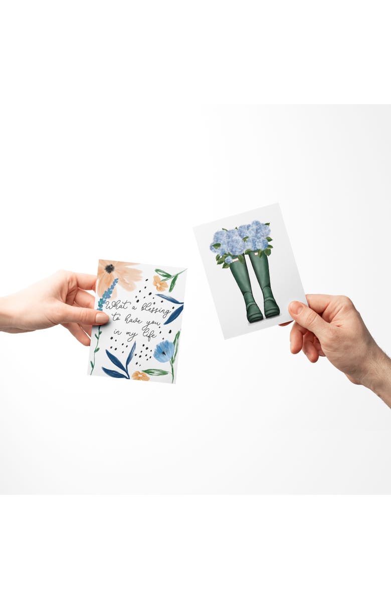 Ramus & Co Easter Assorted Greeting Card Pack (3ct) "Blessing, Rain Boots, Easter Bunnies", Alternate, color, Multi-Pack