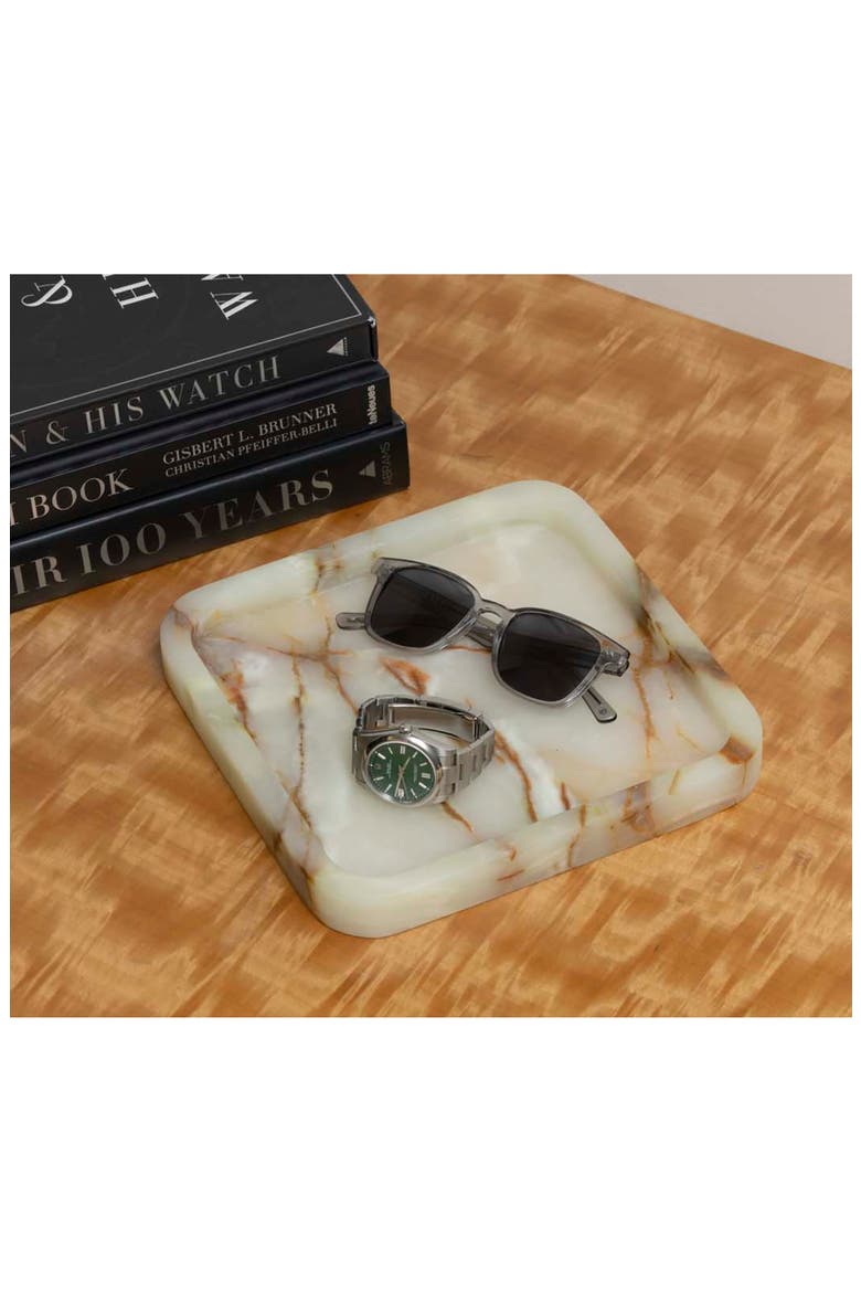 Marble Tray, Alternate, color, GREEN/ IVORY