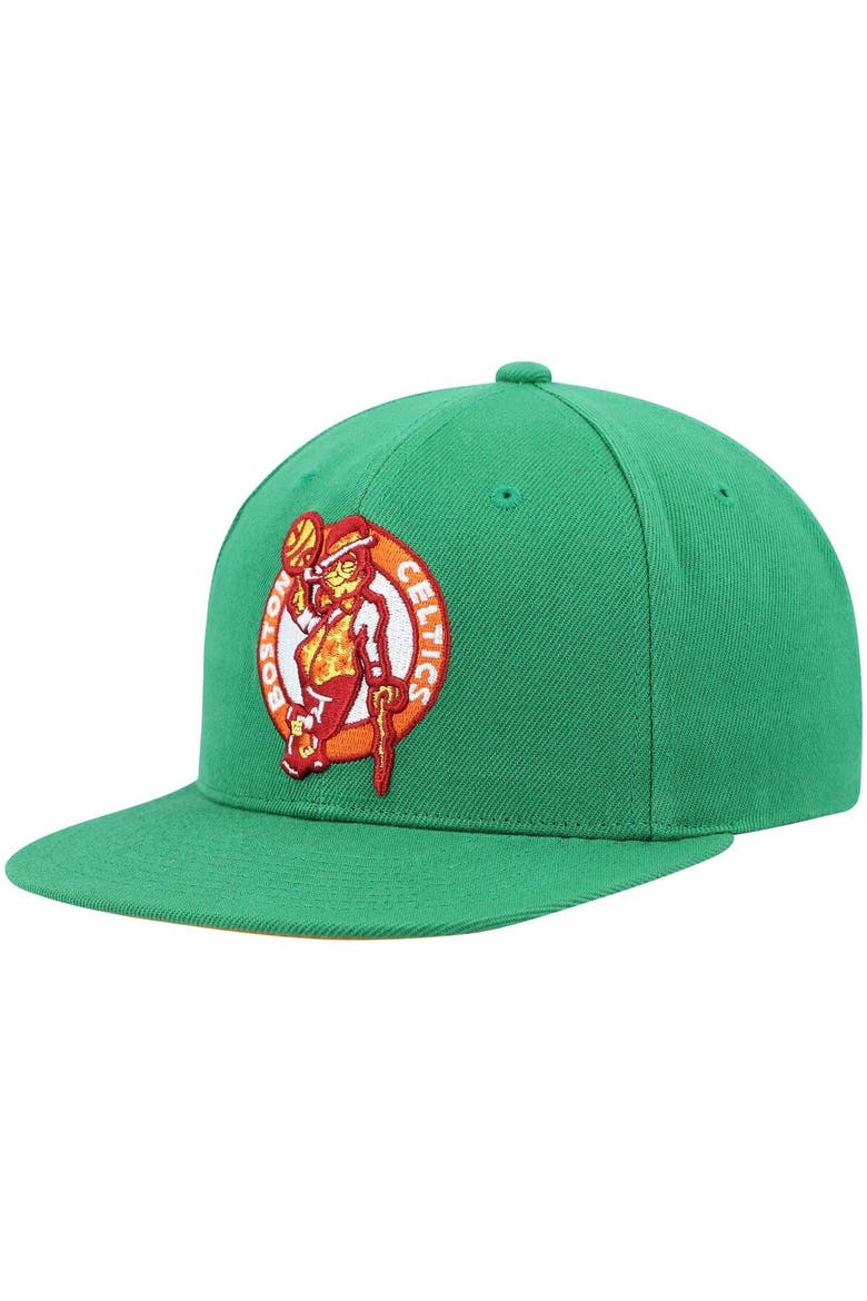 Men's Mitchell & Ness Green Boston Celtics 50th Anniversary Like Mike Snapback Hat, Alternate, color, Green
