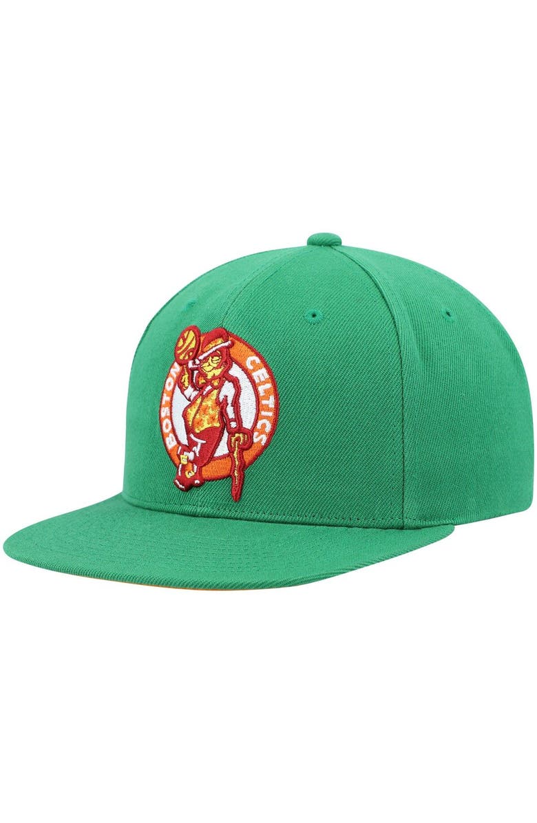Mitchell & Ness Men's Mitchell & Ness Green Boston Celtics 50th Anniversary Like Mike Snapback Hat, Alternate, color, 