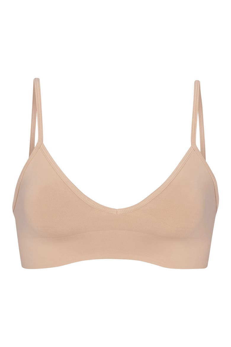 Soft Smoothing Seamless Scoop Bralette, Alternate, color, CLAY