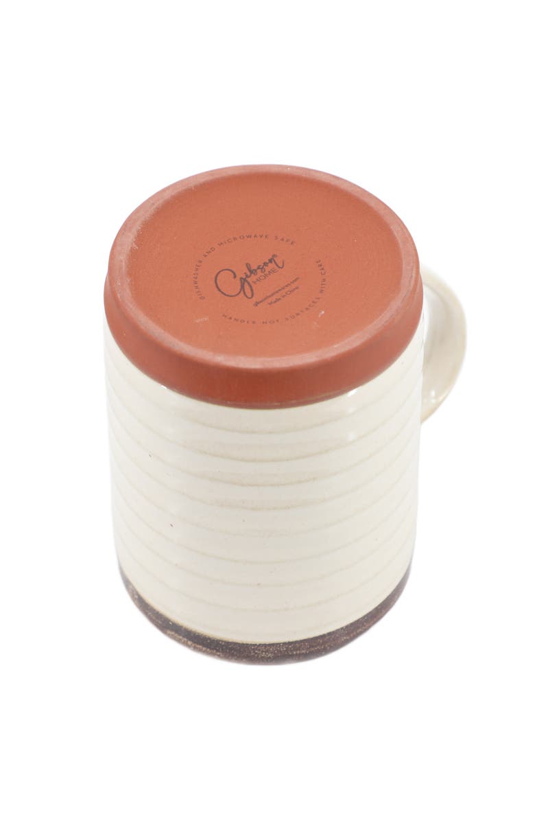 Gibson Home Terra Bella 4 Piece 18.5 Ounce Terracota Mug Set, Alternate, color, White
