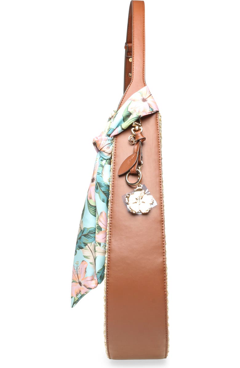 Anne Klein Woven Hobo Shoulder Bag, Alternate, color, Hazelnut