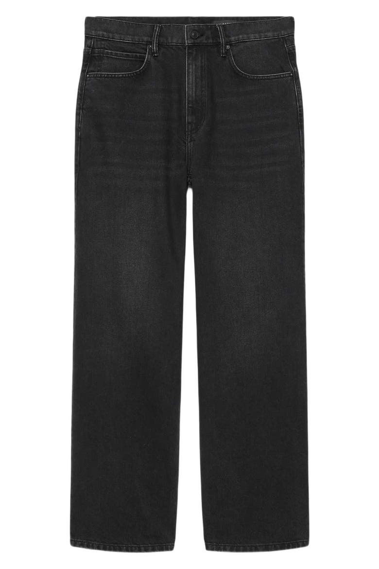 Lenny Lux Relaxed Wide Leg Jeans, Alternate, color, WASHED BLACK