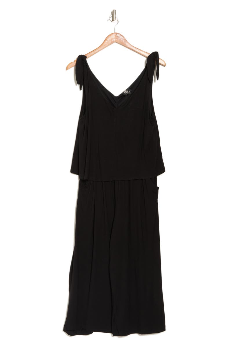 Bobeau Knot Strap Knit Jumpsuit, Alternate, color, 