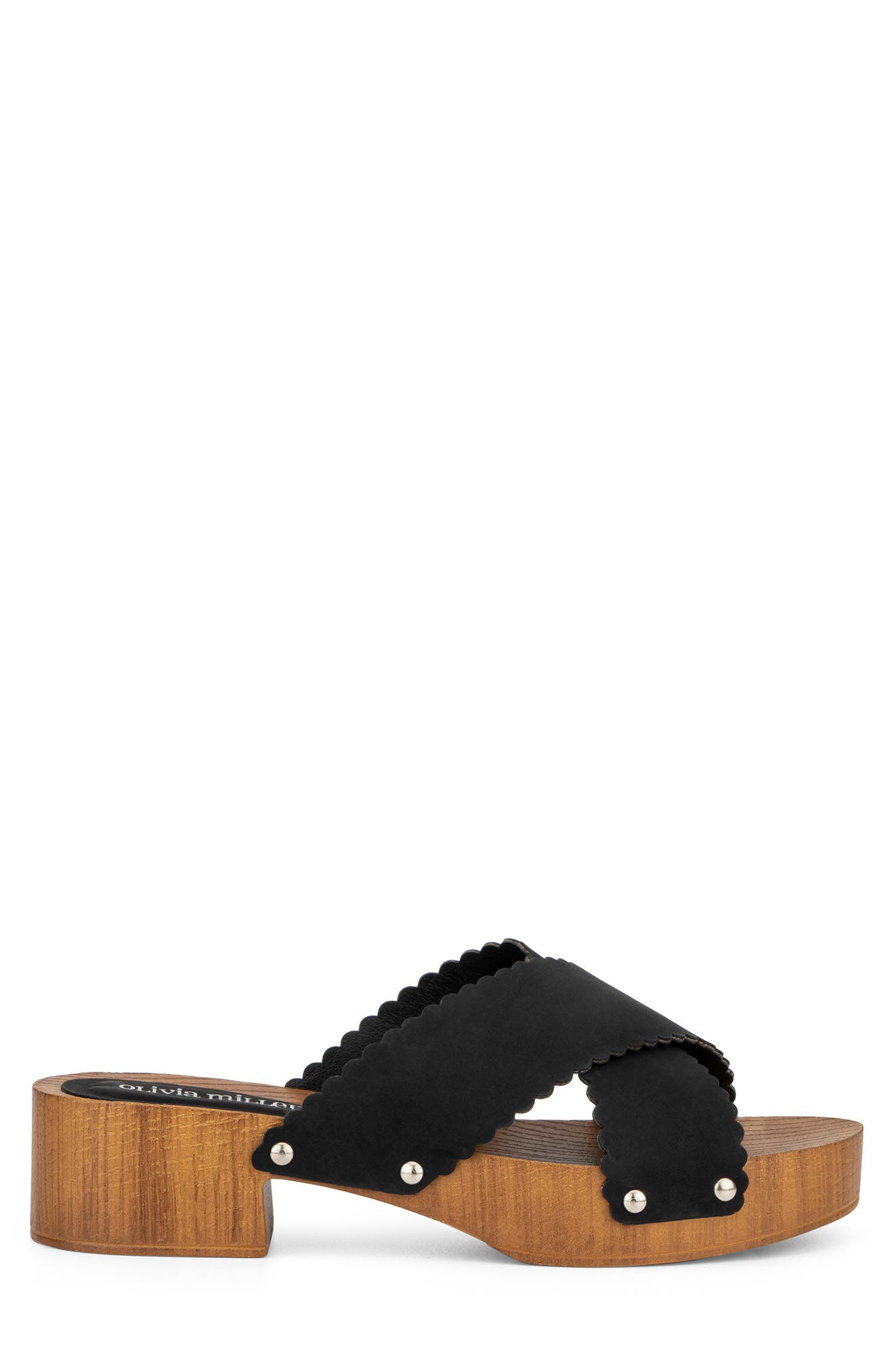 OLIVIA MILLER Coco Plum Scalloped Strap Block Heel Sandal, Alternate, color, 