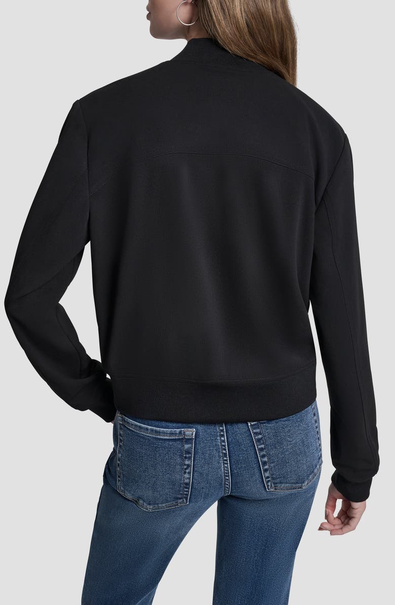 DKNY Scuba Bomber Jacket, Alternate, color, Black