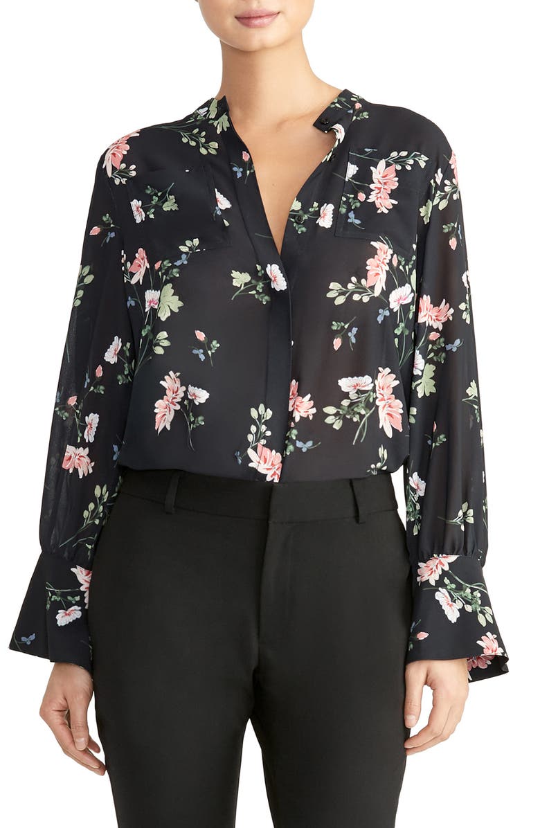 Rachel Roy Collection Print Pocket Blouse, Main, color,