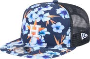 New Era Men's New Era Navy Houston Astros Adventure Pattern Golfer Trucker Snapback Hat