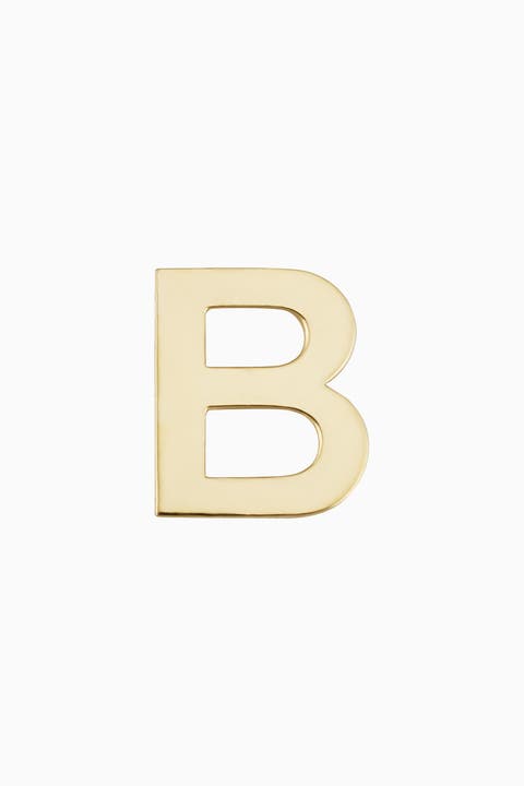 14K Gold Initial Reaction Single Stud