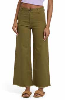 Free Fall Stretch Crop Wide Leg Pants