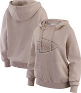 WEAR by Erin Andrews Women's WEAR by Erin Andrews Tan Kansas City Chiefs Washed Pullover Crewdie
