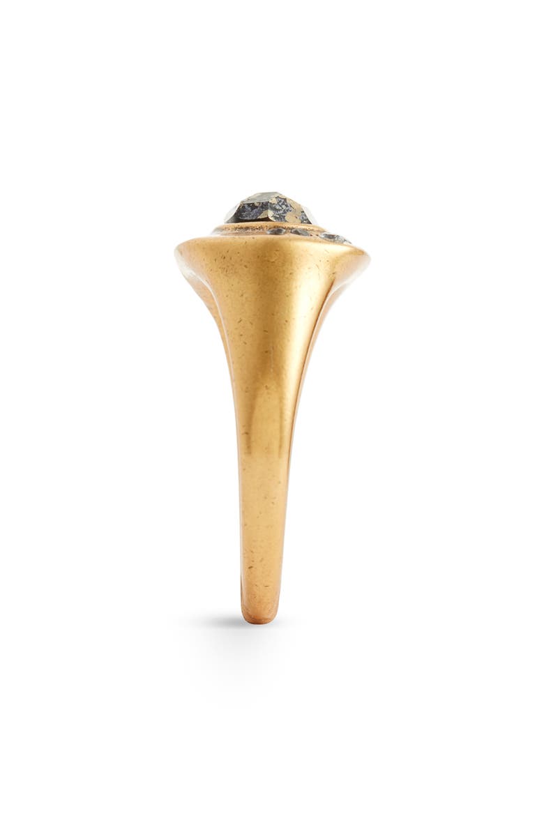 Anna Tapered Band Ring, Alternate, color, VINTAGE GOLD BLACK PYRITE
