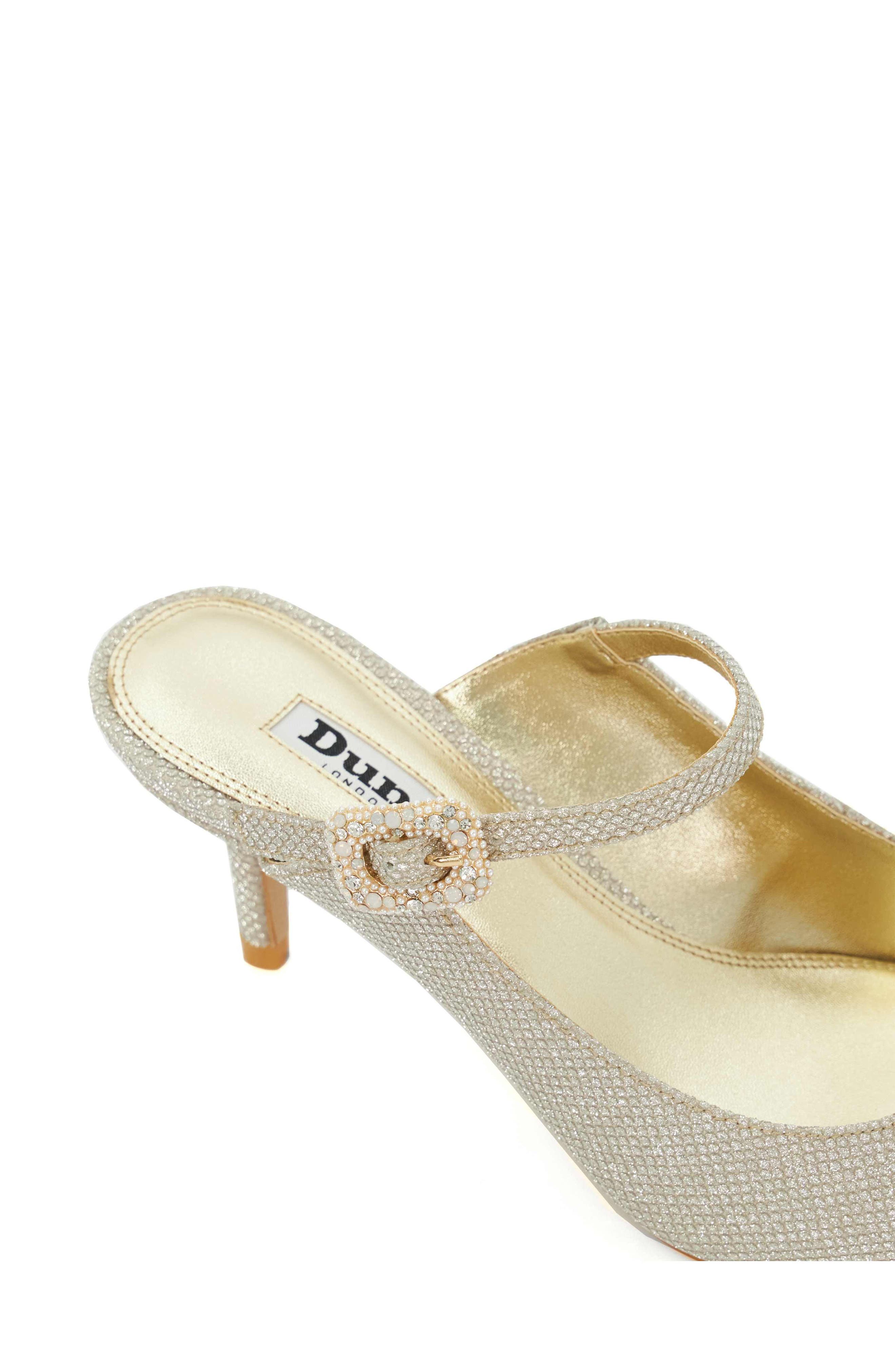 Dune London Chronicles Pointed Toe Pump, Alternate, color, Gold