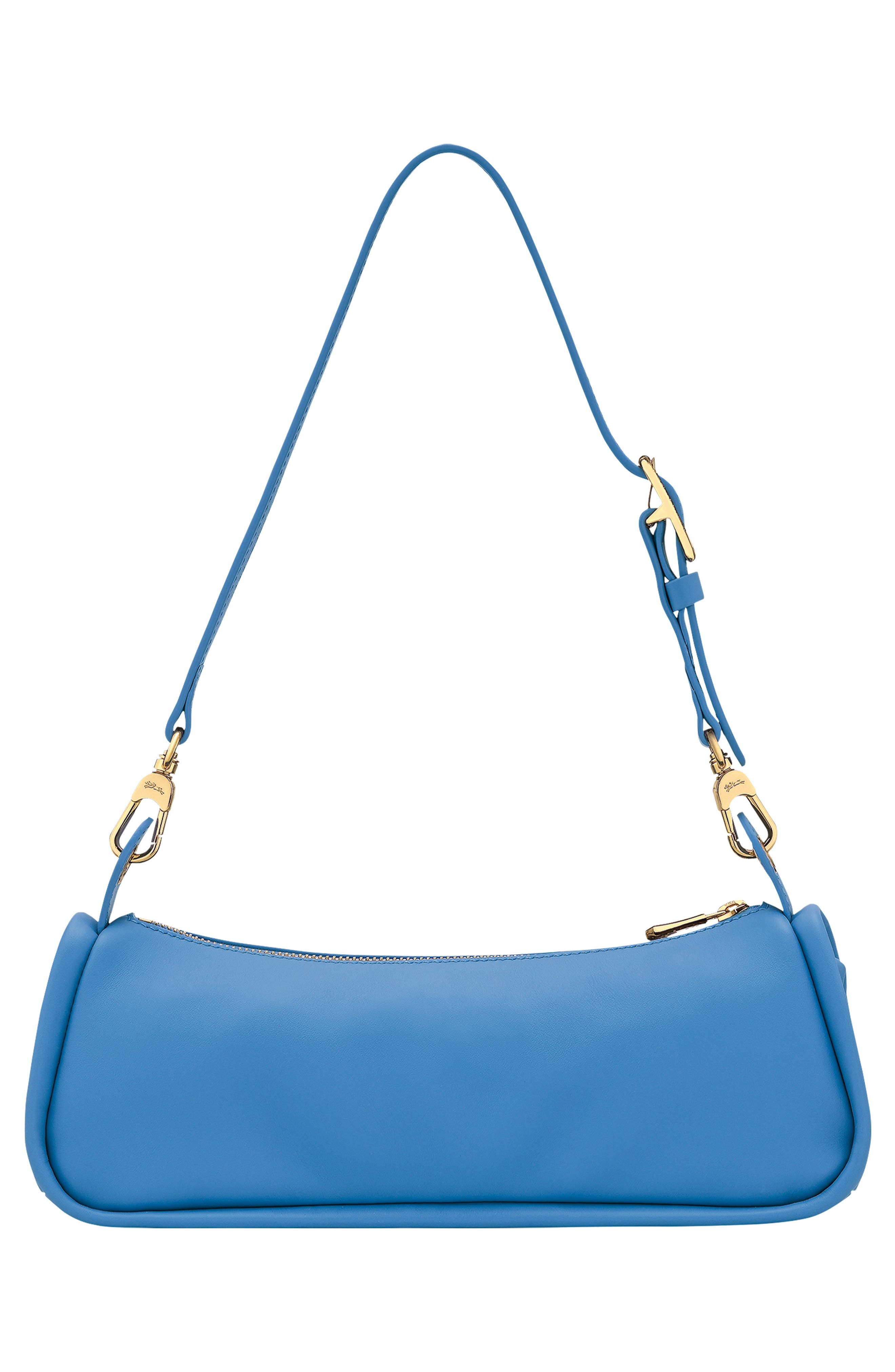 Roseau Small Leather Shoulder Bag, Alternate, color, AZURE