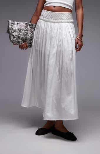 Topshop Crinkle Maxi Skirt