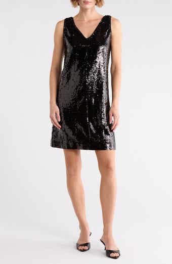 Sequin V-Neck Dress