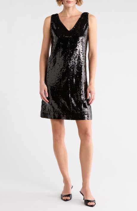 Sequin V-Neck Dress