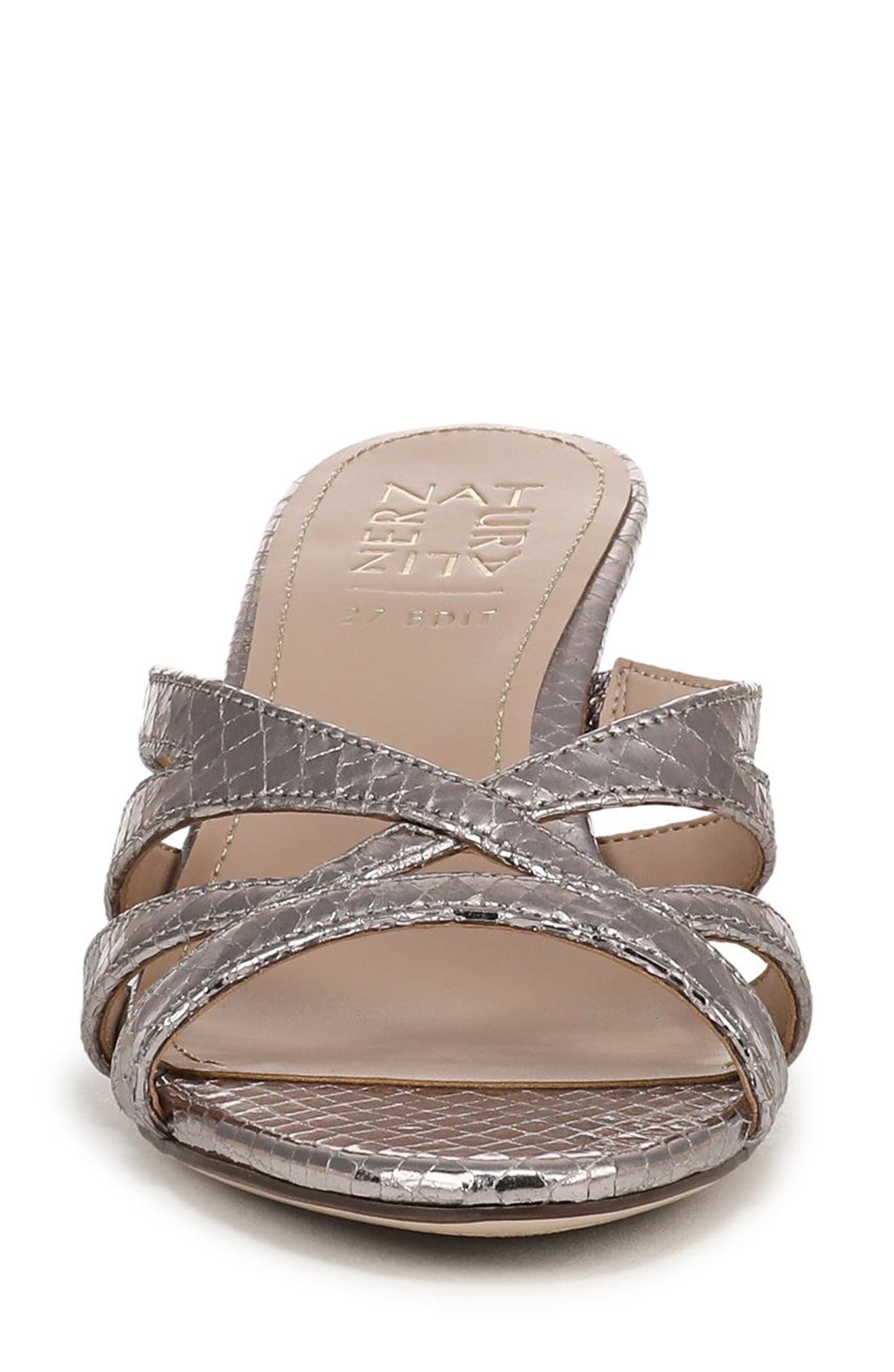 27 EDIT Naturalizer Tuesday Slide Sandal, Alternate, color, Pewter
