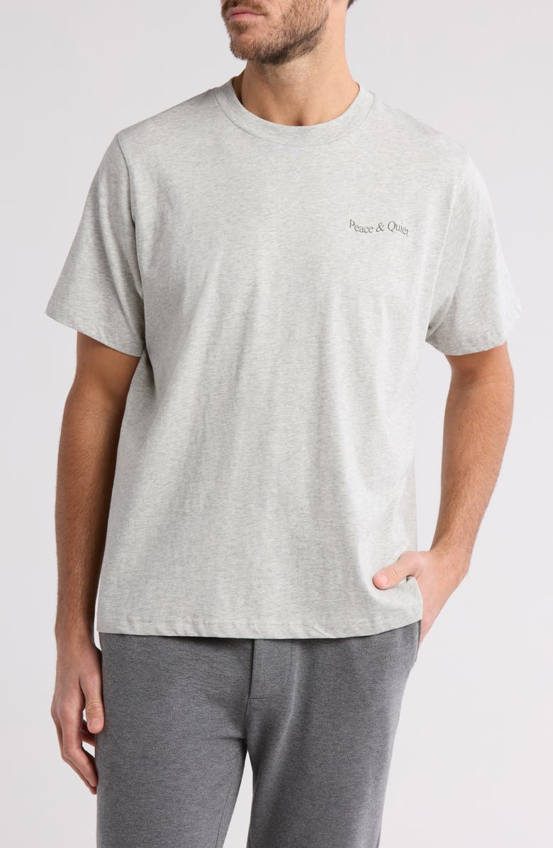 Museum of Peace & Quiet Wordmark Graphic T-Shirt, Main, color, 