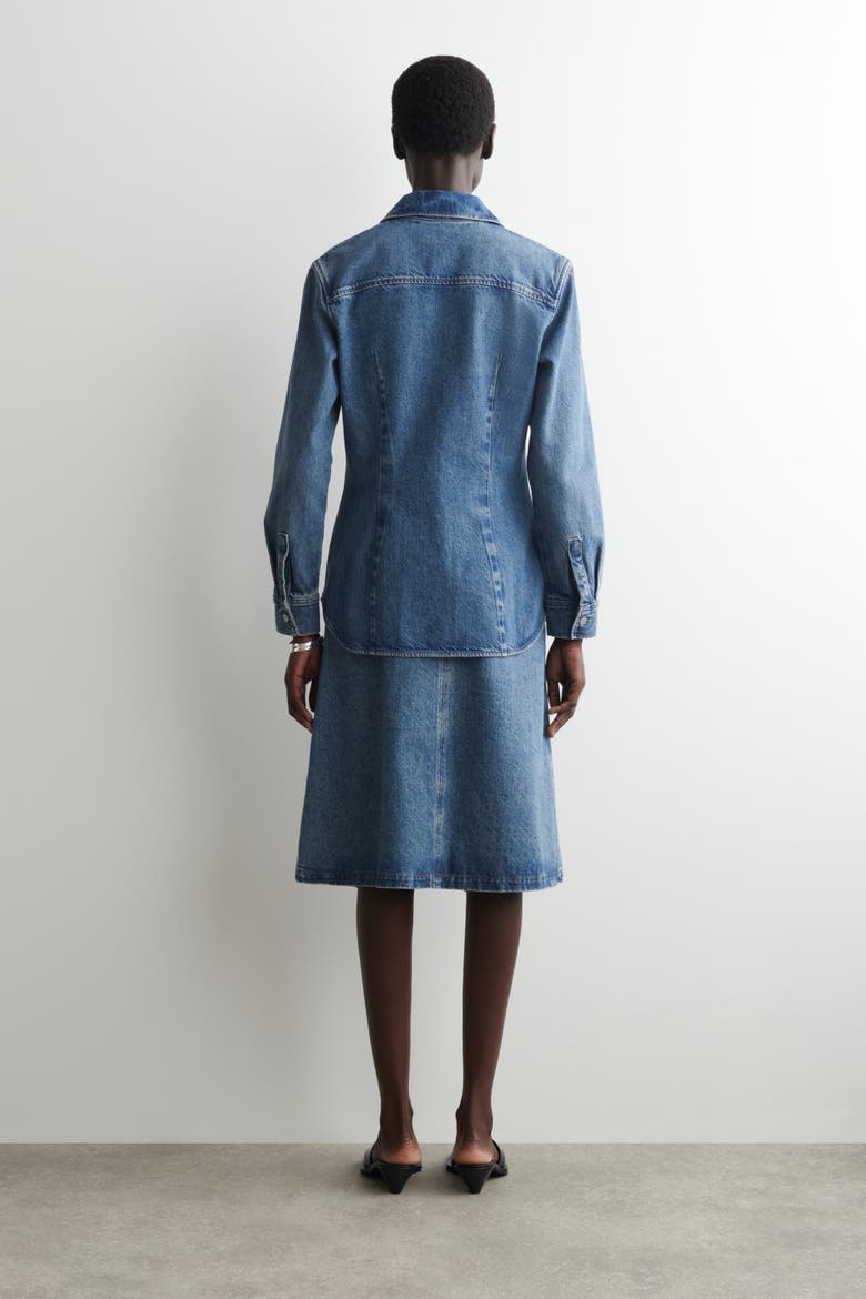 Denim Shirt, Alternate, color, BLUE