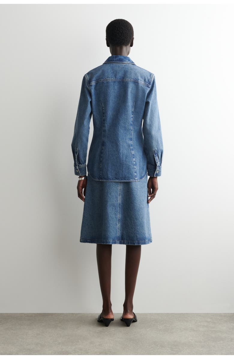 COS Denim Shirt, Alternate, color, Blue