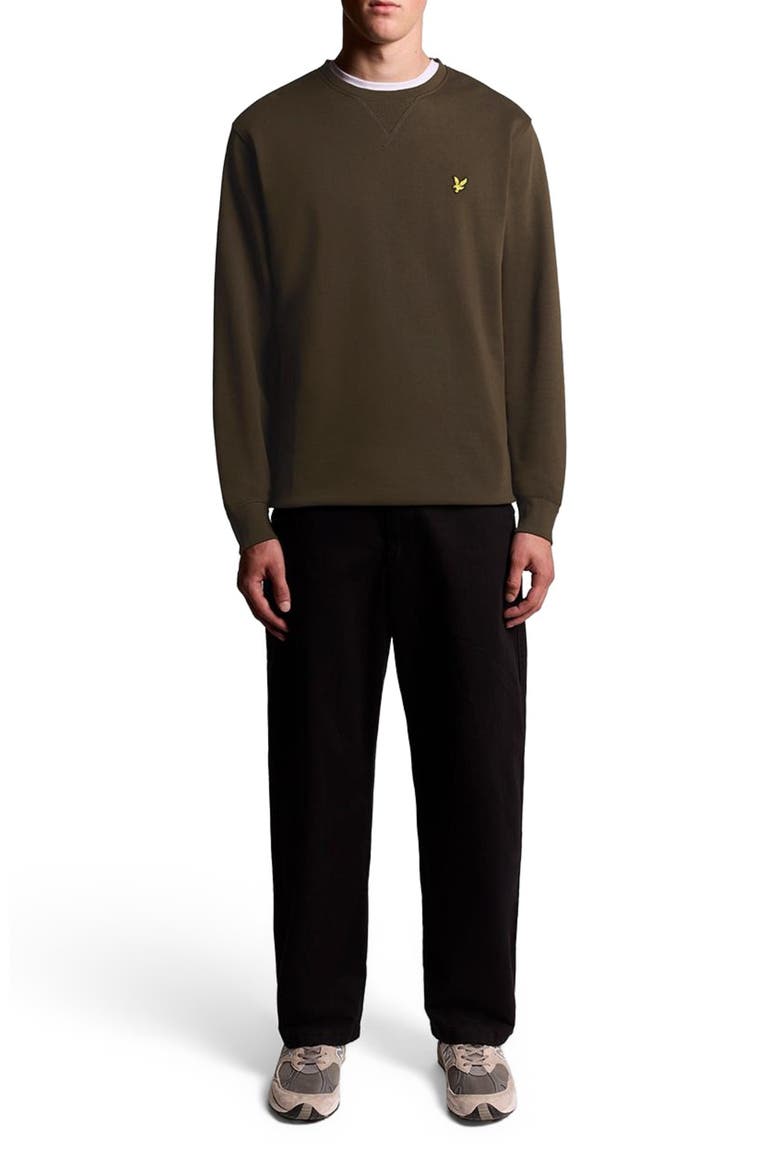 Crew Neck Sweater, Alternate, color, Olive
