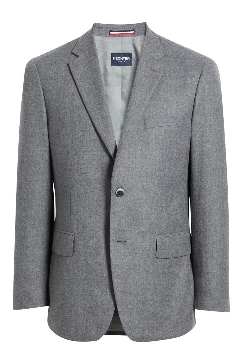 Grey Mélange Wool Sport Coat, Alternate, color, GREY
