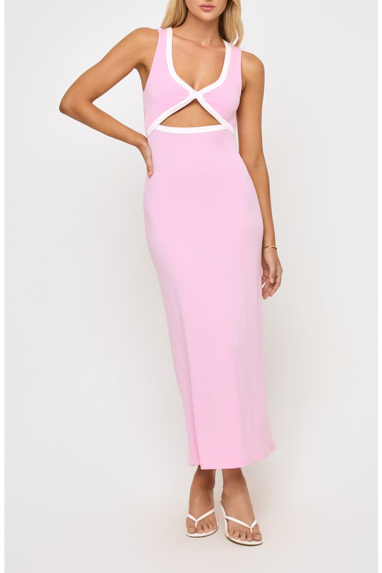 Steph Cutout Cover-Up Midi Dress, Main, color, ROSEWATER
