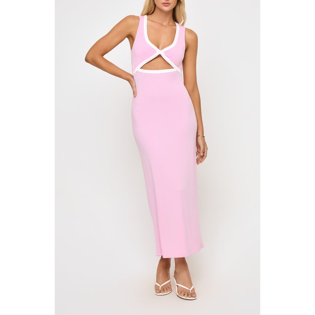 L*space Lspace Steph Cutout Cover-up Midi Dress In Pink