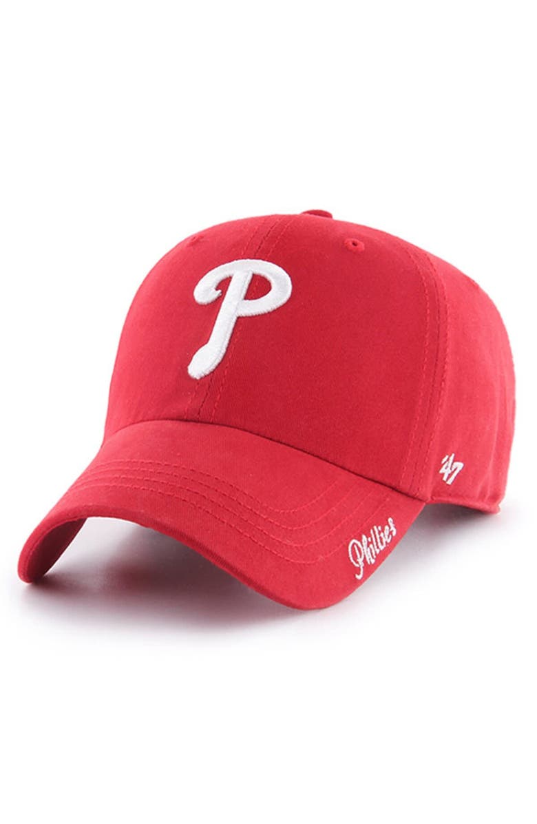 '47 Women's '47 Red Philadelphia Phillies Team Miata Clean Up Adjustable Hat, Main, color, Red