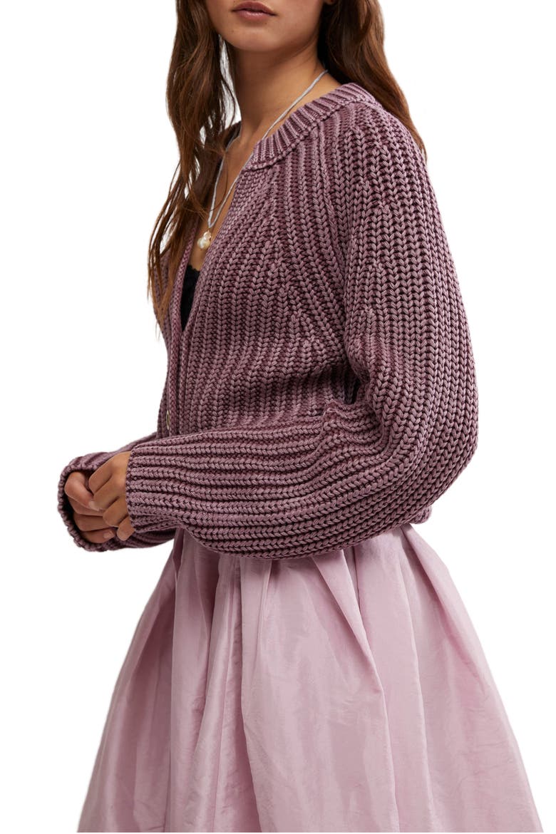 Sweet Nothing Cotton Cardigan, Alternate, color, MOONSCAPE