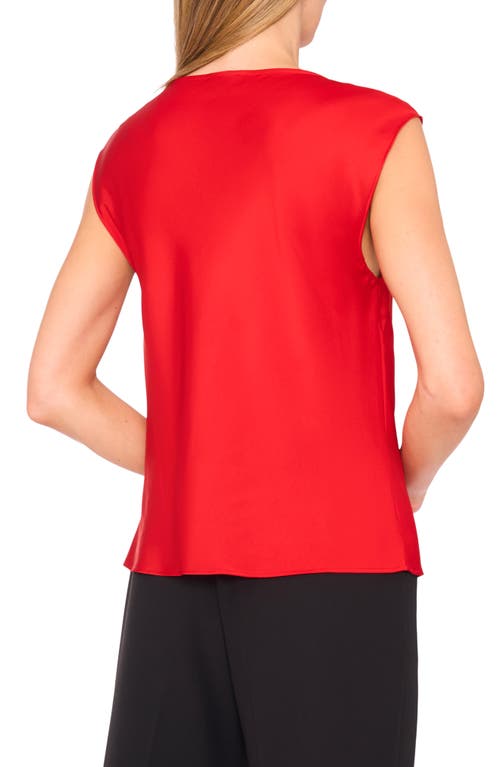 Halogenr Halogen(r) Cowl Neck Sleeveless Top In Red
