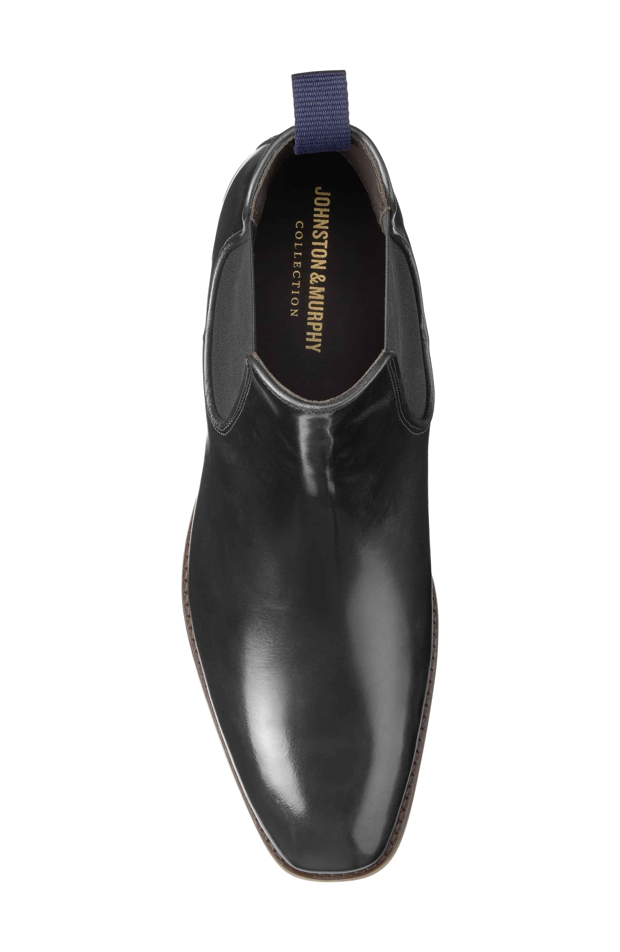 Arrister Leather Chelsea Boot, Alternate, color, BLACK ITALIAN FULL GRAIN