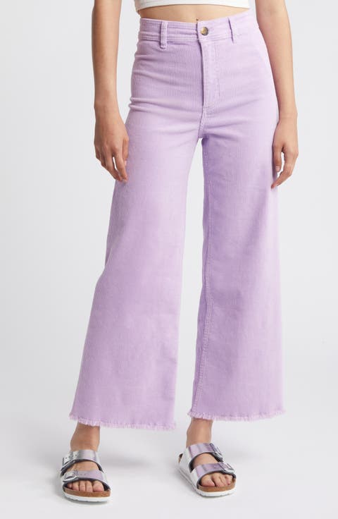 Free Fall High Waist Wide Leg Corduroy Pants