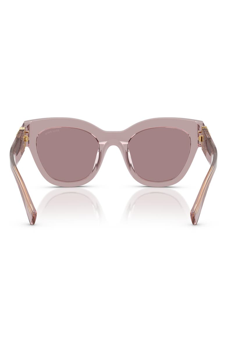 Miu Miu 51mm Square Sunglasses, Alternate, color, Brown