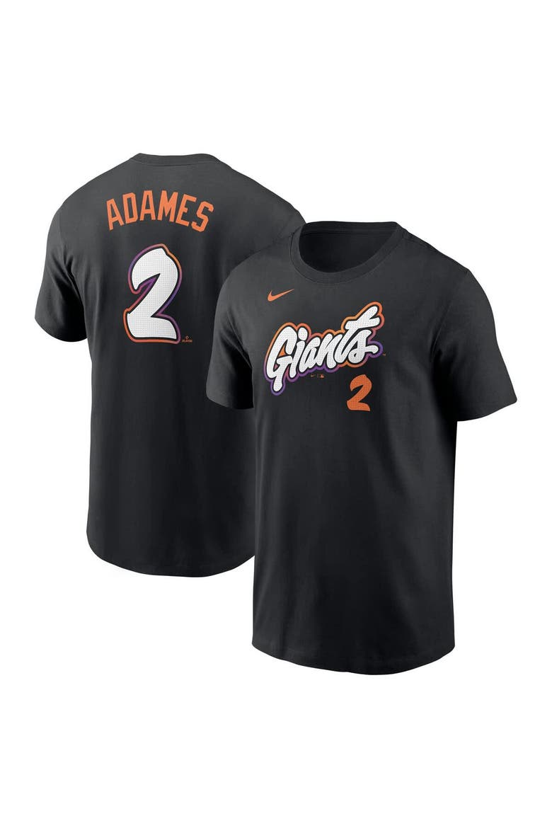 Men's Nike Willy Adames Black San Francisco Giants 2025 City Connect Fuse Name & Number T-Shirt, Main, color, Black