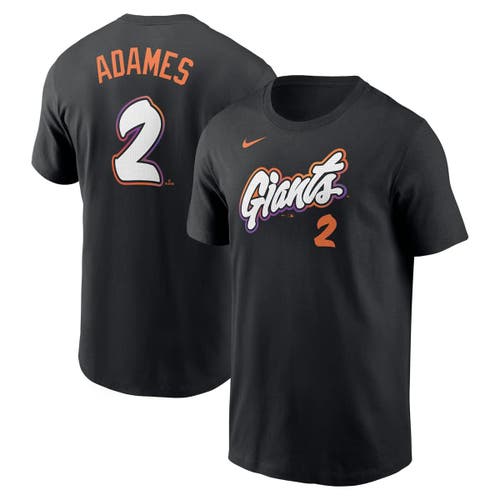 Nike Men's Willy Adames Black San Francisco Giants 2025 City Connect Fuse Name Number T-shirt