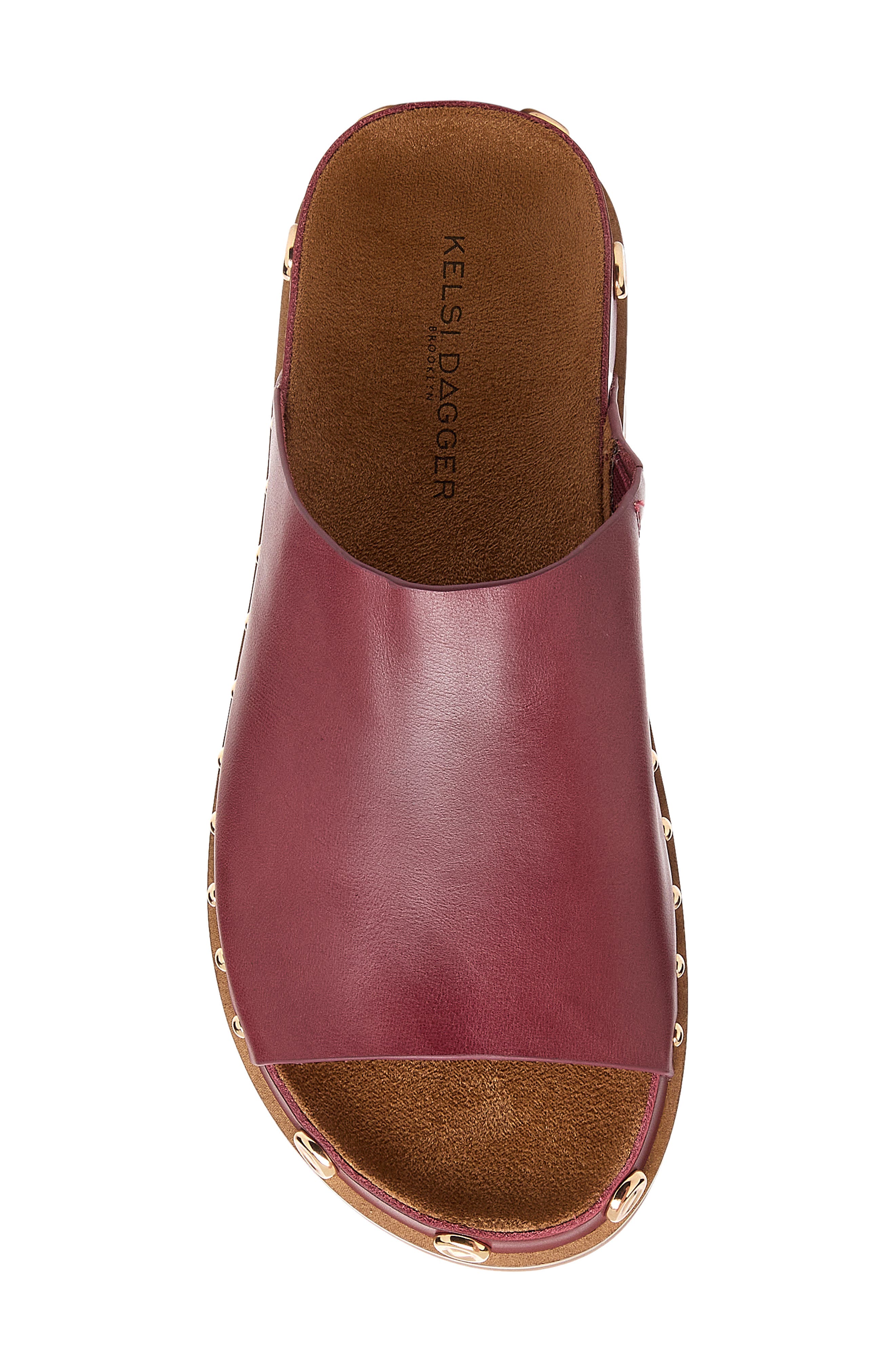 Squish Stud Slide Sandal, Alternate, color, RASPBERRY
