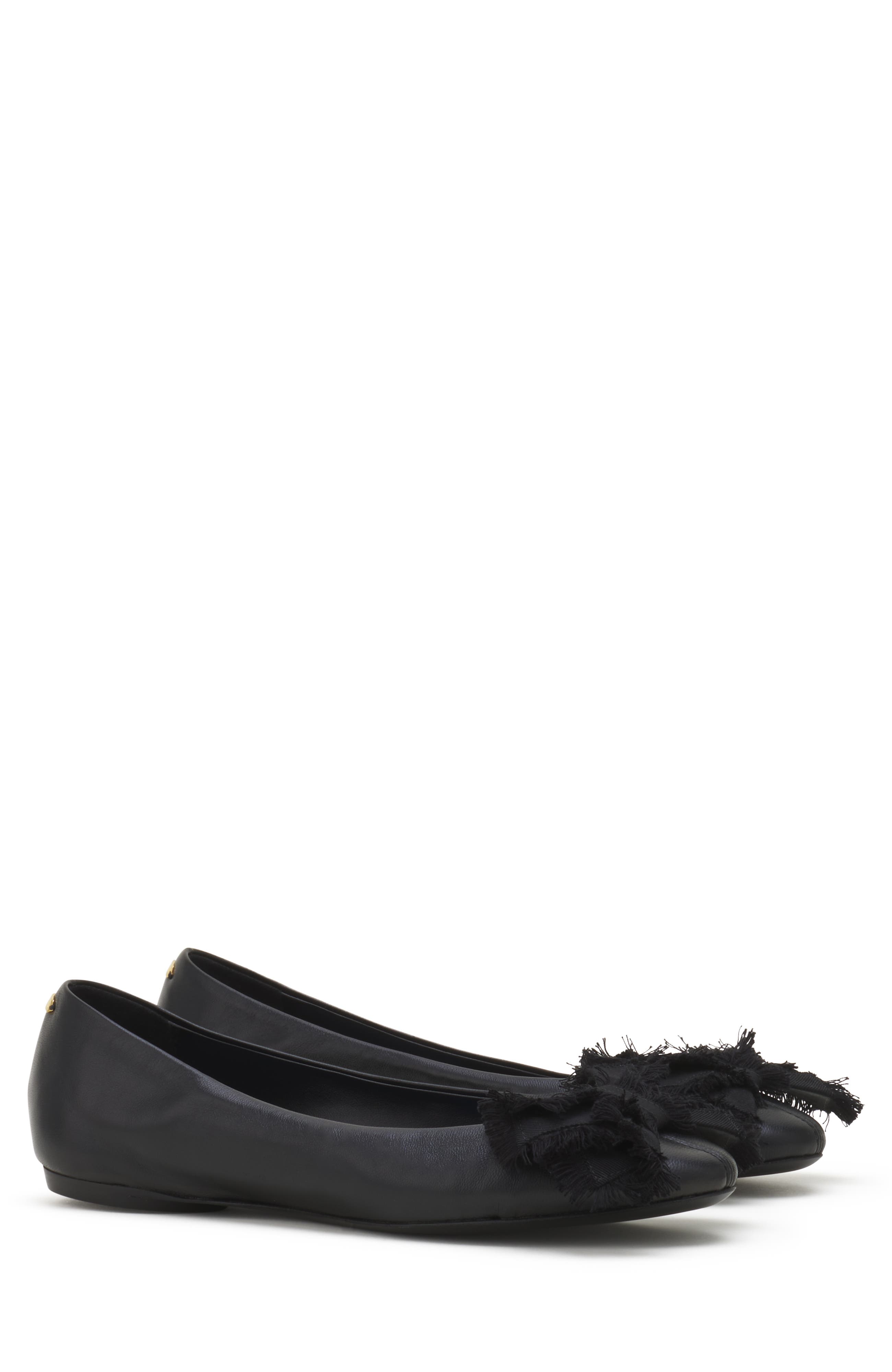 The Bow Ballerina Flat, Alternate, color, Black