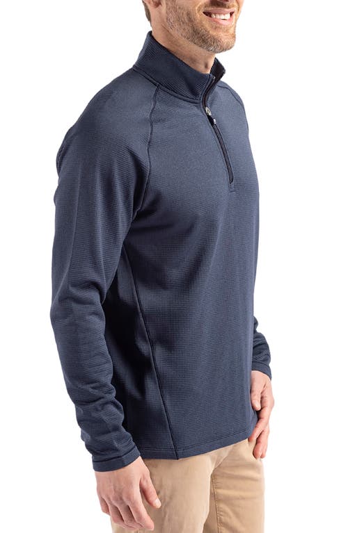 Cutter & Buck Peshastin Fleece Full Zip Jacket In Navy Blue Heather